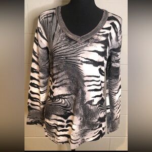 Animal print sweater